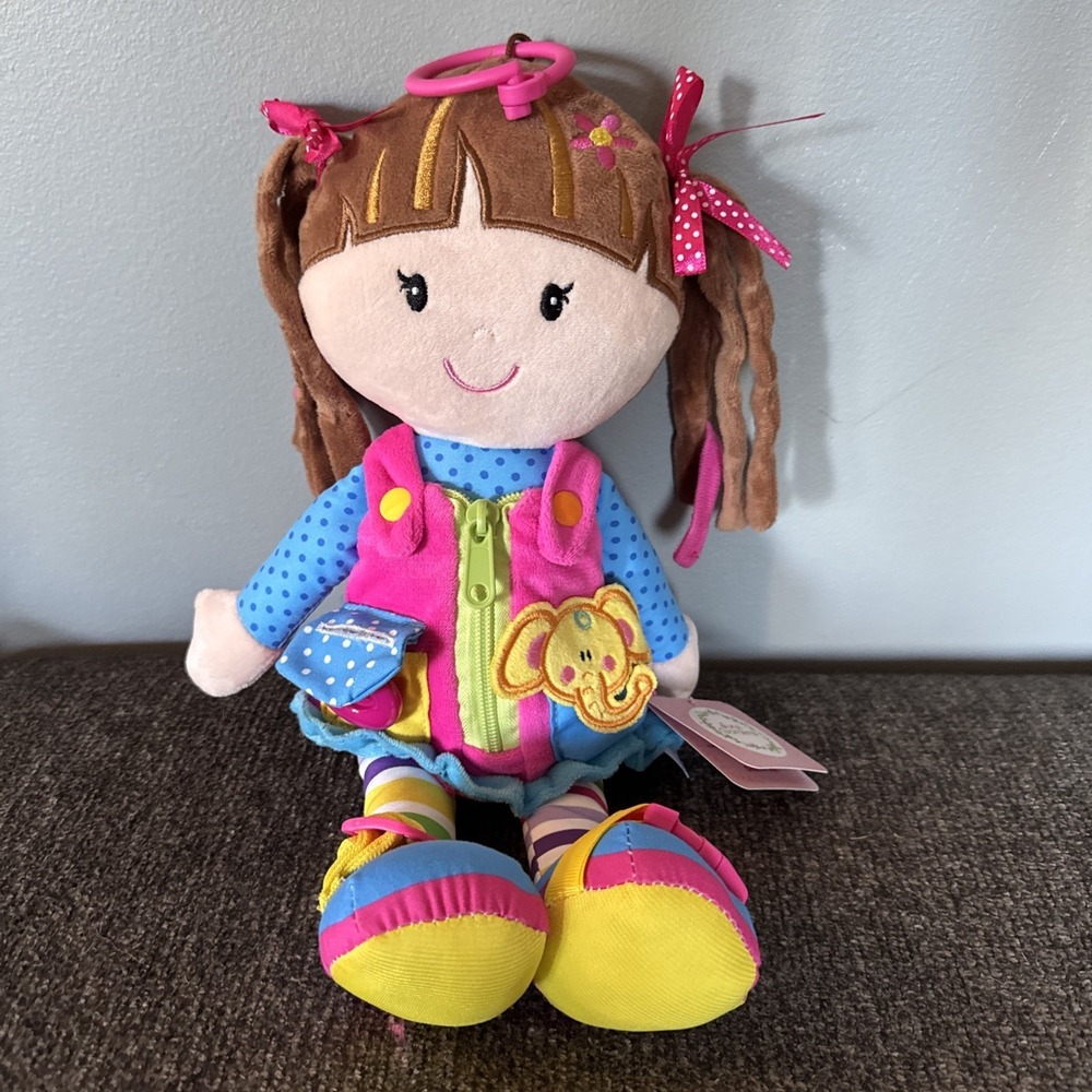 Dressy Friends Belle Plush Educational Stuffed Doll Toy June Gardener Pre Owned